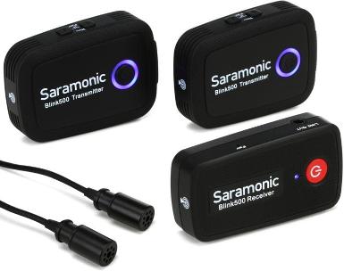 Saramonic B-Link 500 B2 ไมโครโฟนไร้สาย 2.4 GHz. 2 ไมค์ 1 เครื่องรับ 18 ช่องความถี่ * ราคารวมภาษี